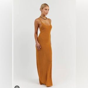 Dissh Asher Knit Dress in Marigold - Small